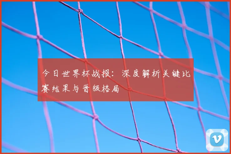 今日世界杯战报：深度解析关键比赛结果与晋级格局