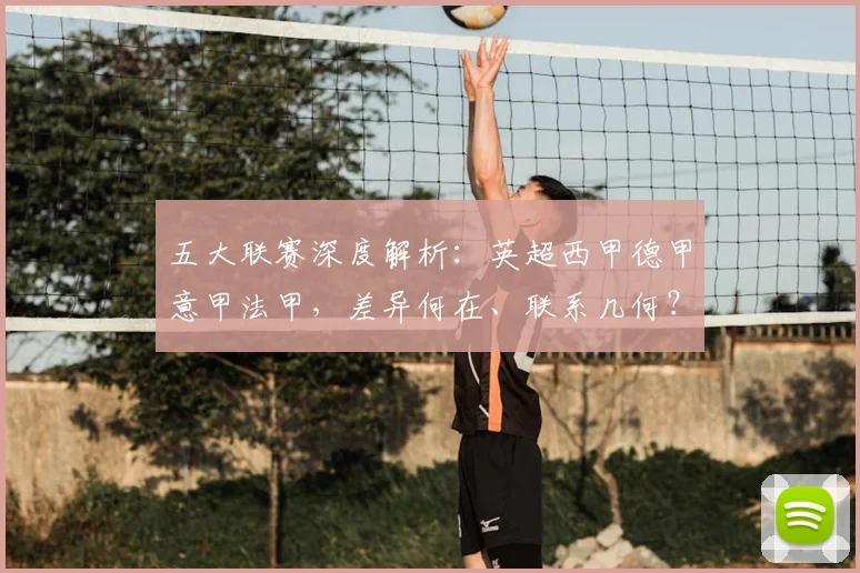 五大联赛深度解析:英超西甲德甲意甲法甲,差异何在、联系几何?